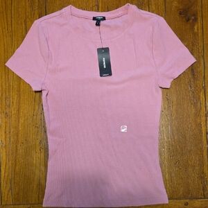 Express Ribbed Fitted Tee